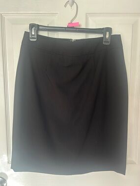 Calvin Klein Black Tailored Pencil Skirt